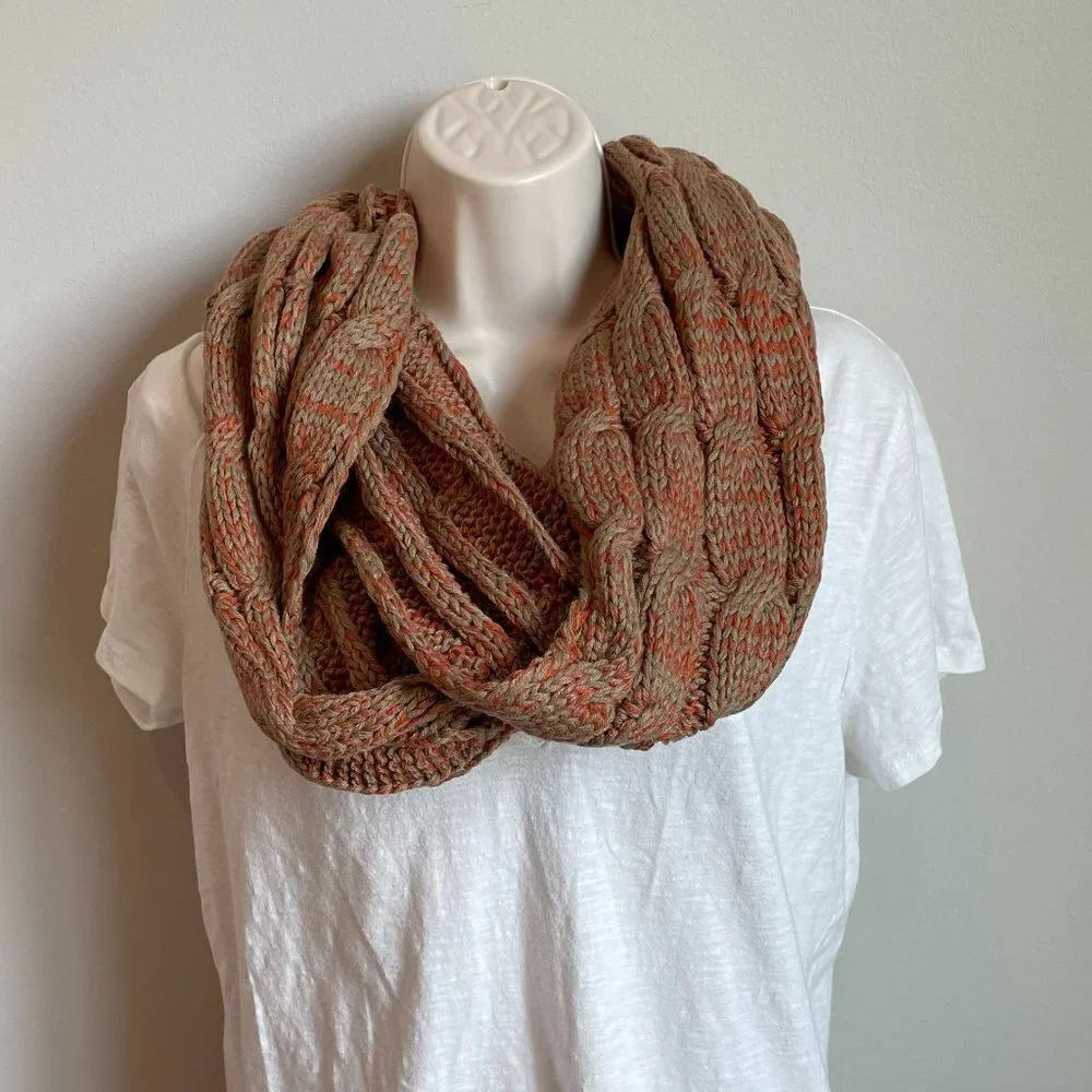 C.C. Beanie Infinity Scarf - Orange